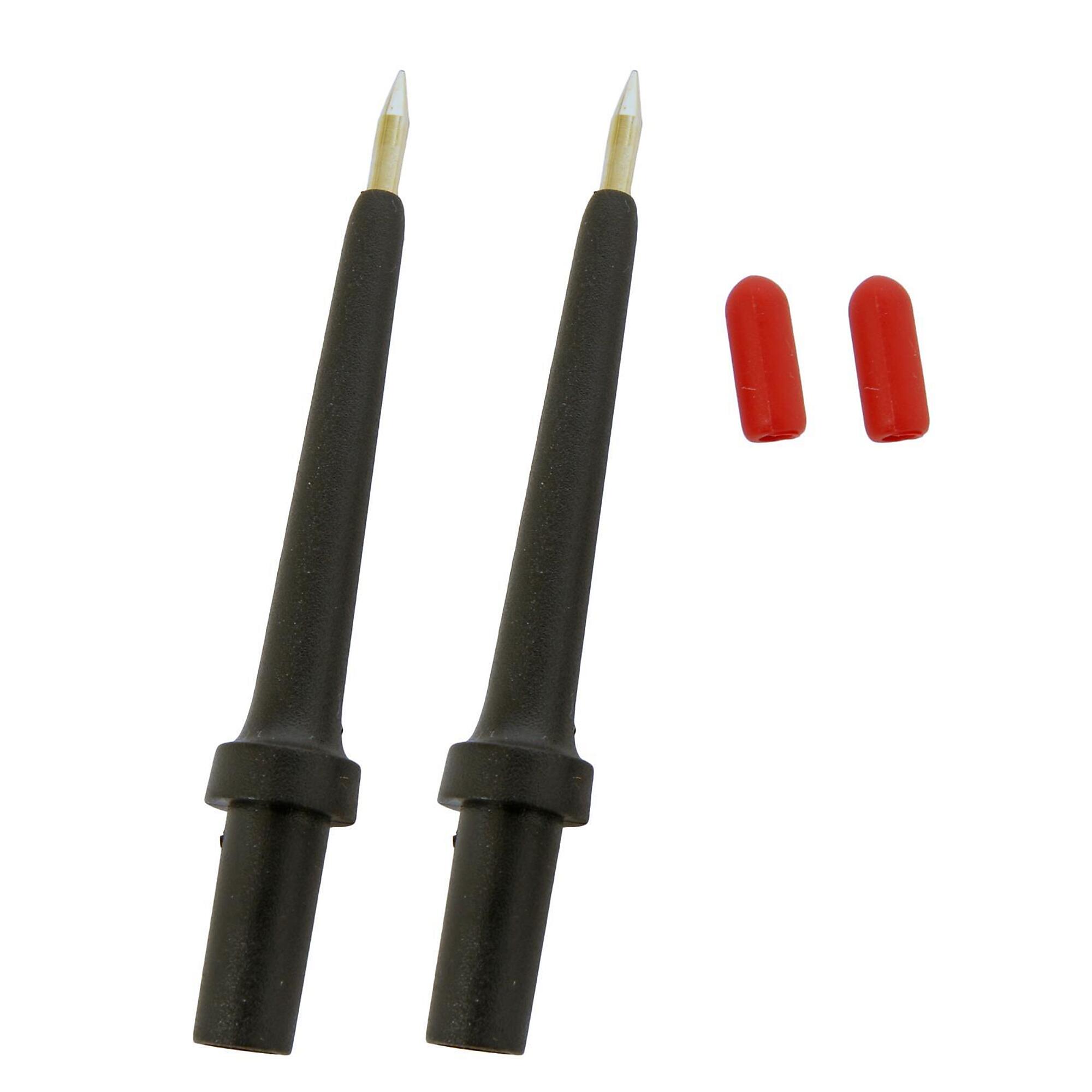 Power Probe 2-Pack 4mm Banana Jack — 3 Tip, Black, Model# PPRPPTK0024